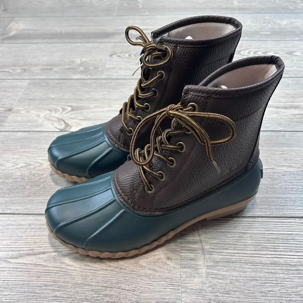JBU Maine Waterproof Duck Boot Green/Brown Men's Size 8 NWT